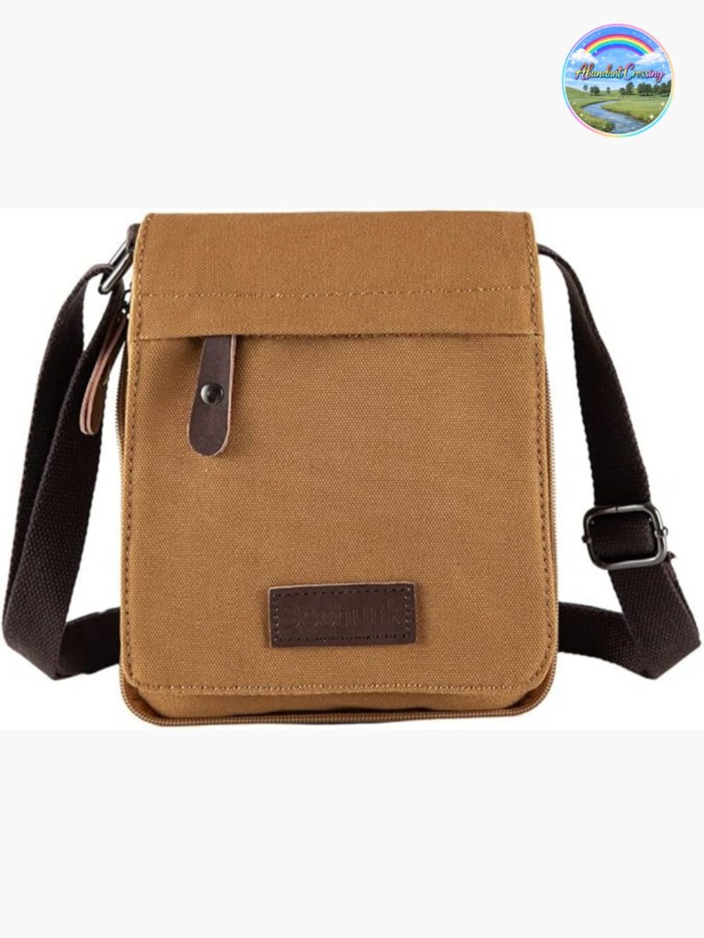 Vintage Canvas Messenger Crossbody Bag Shoulder Bag